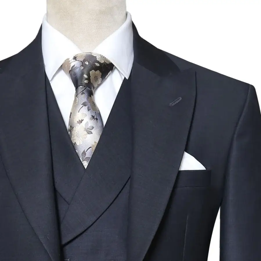 Bespoke charcoal business suit