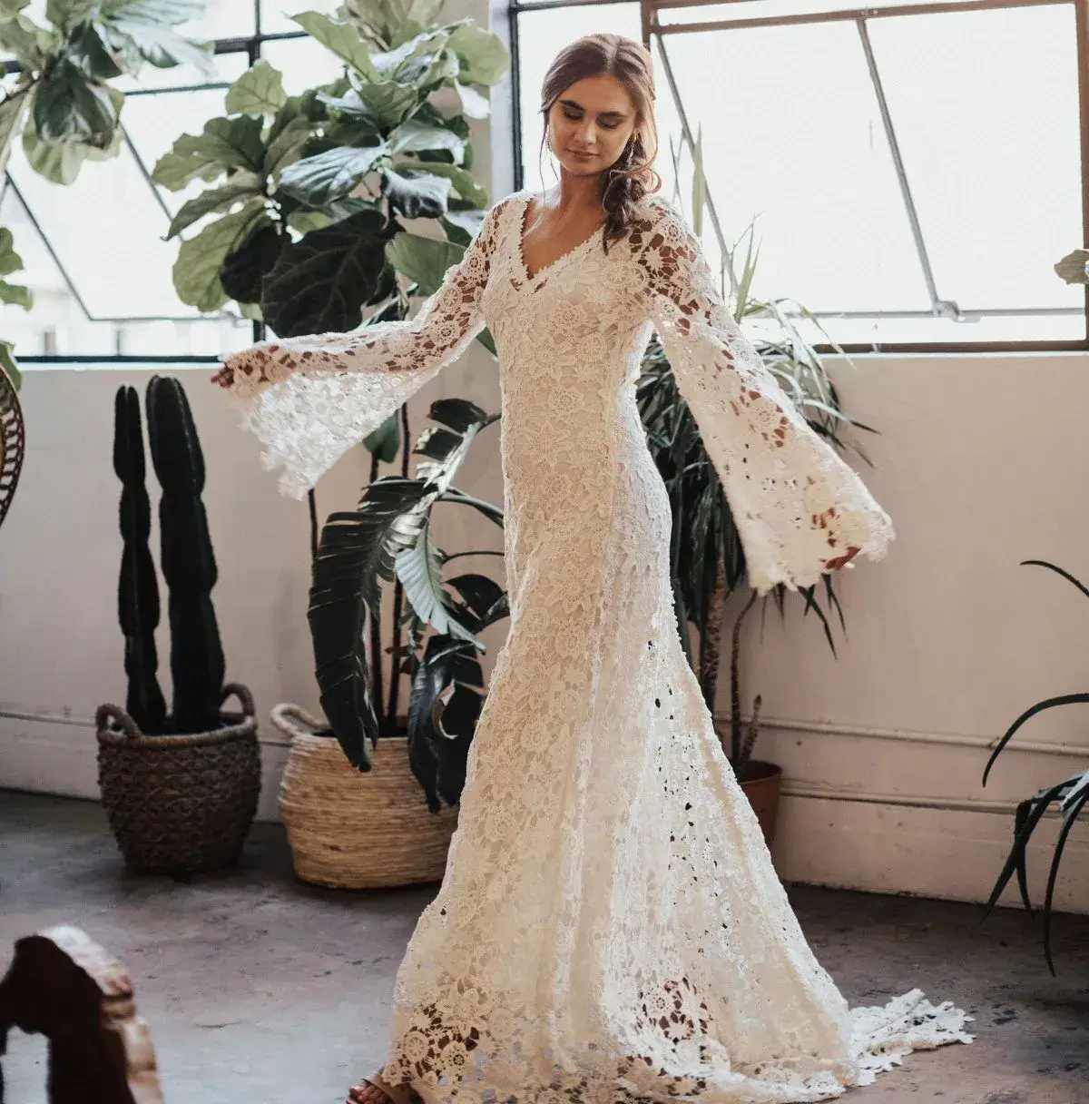 Couture lace wedding dress