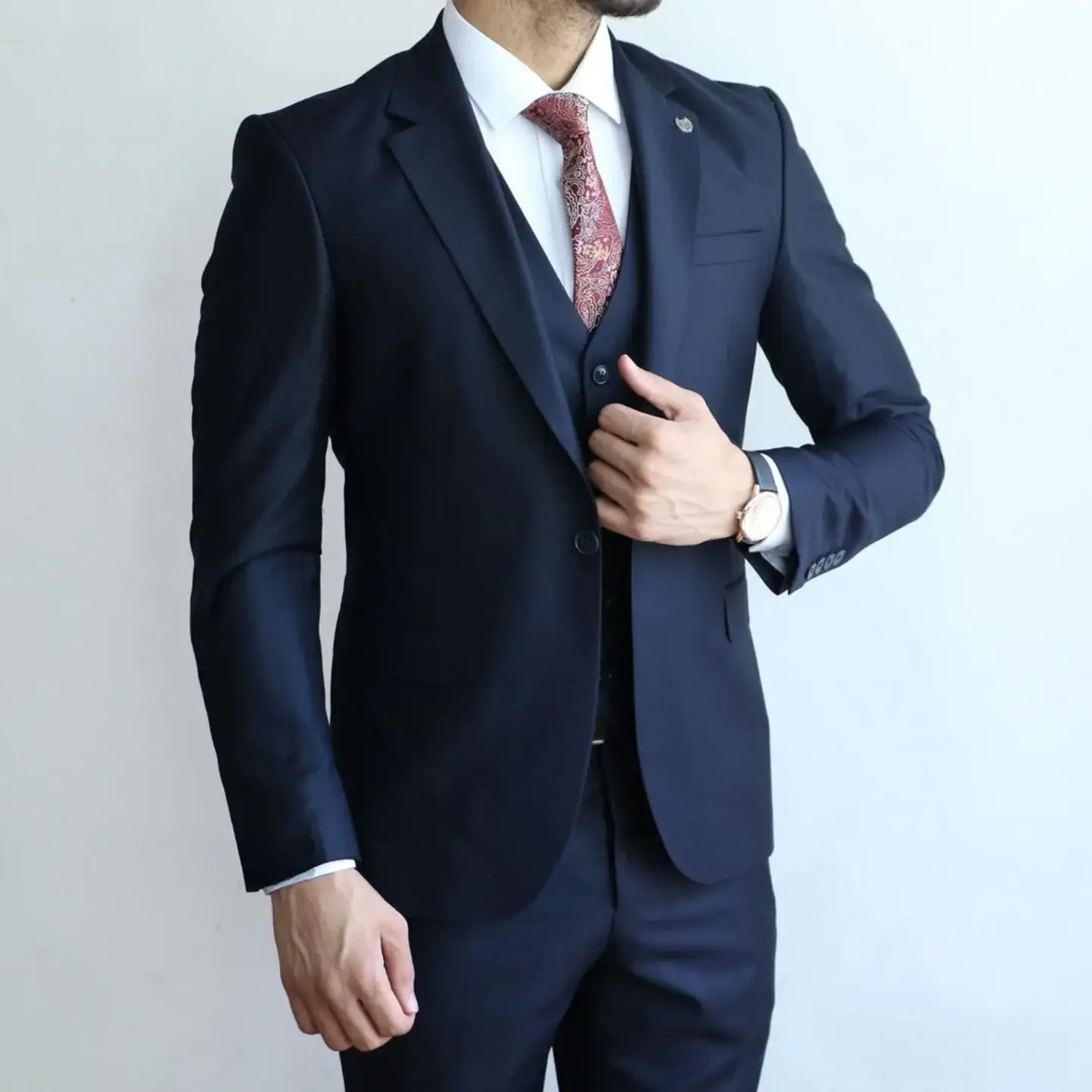 Bespoke Navy Blue Suit