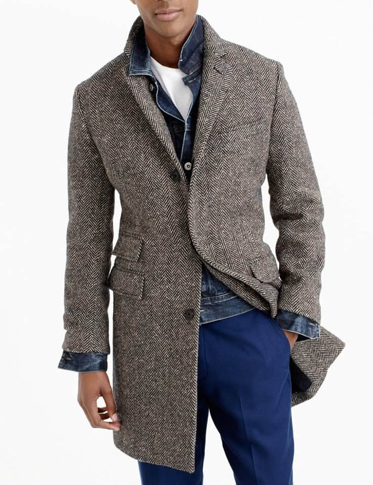 Tailored Tweed Overcoat